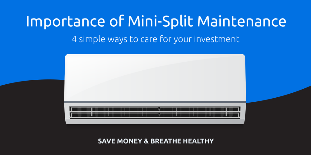 Importance of Mini-Split Maintentance - 4 Simple Ways Infographic – PureAC