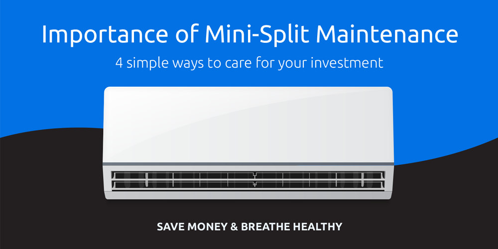 Importance of Mini-Split Maintentance - 4 Simple Ways Infographic